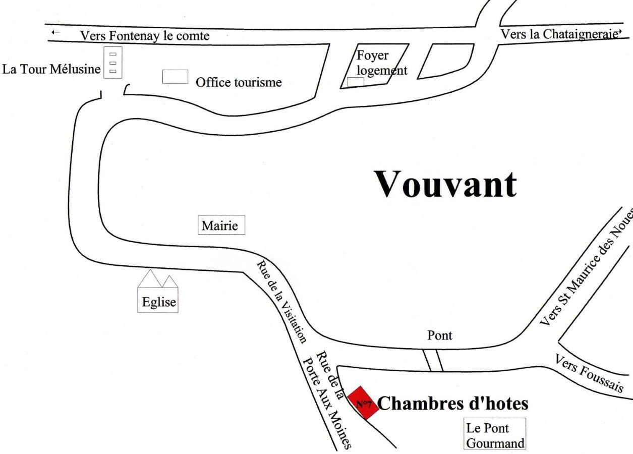 Chambres De La Porte Aux Moines Vouvant Exterior photo